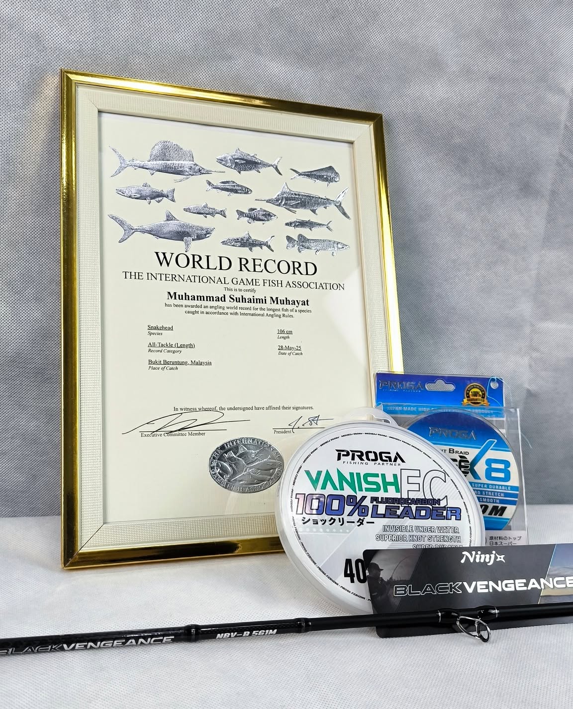 New IGFA WORLD RECORD using Ninjx Black vengeance!!
