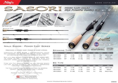 NINJX SASORI 2 section Luring Rods